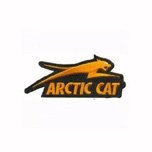 Arctic Cat Orange Embroidered Iron On Sew Patch NEW Fast Ship